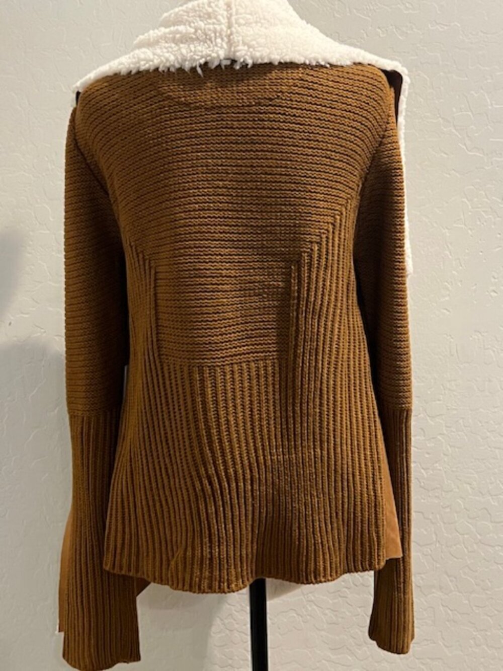 Outback Trading Co Sherpa Waterfall Cardigan XL Western Boho Cozy Jacket NWT - Picture 2 of 4
